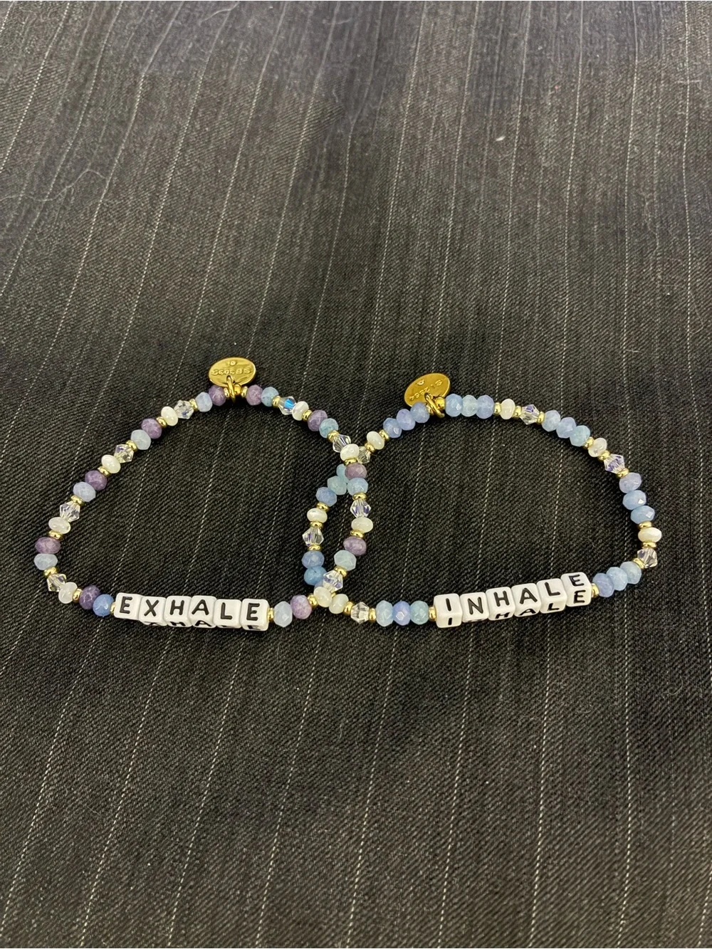Little Words Project Inhale Exhale Bracelet Set